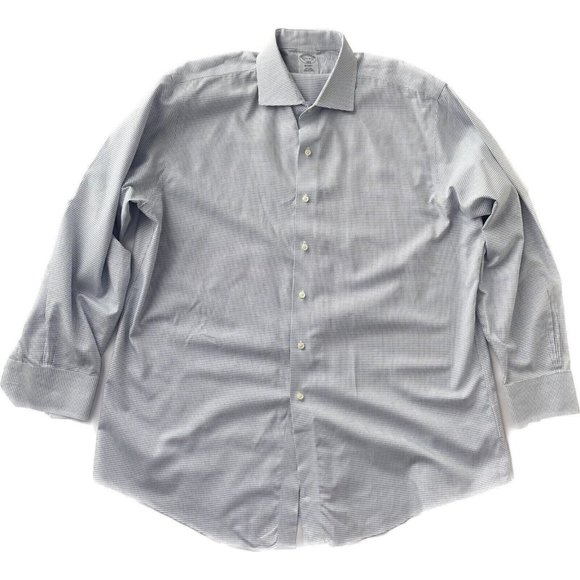 Brooks Brothers 1818 Long Sleeve Button Down Shirt Size 17 1/2-4/5 Non Iron - Picture 1 of 8